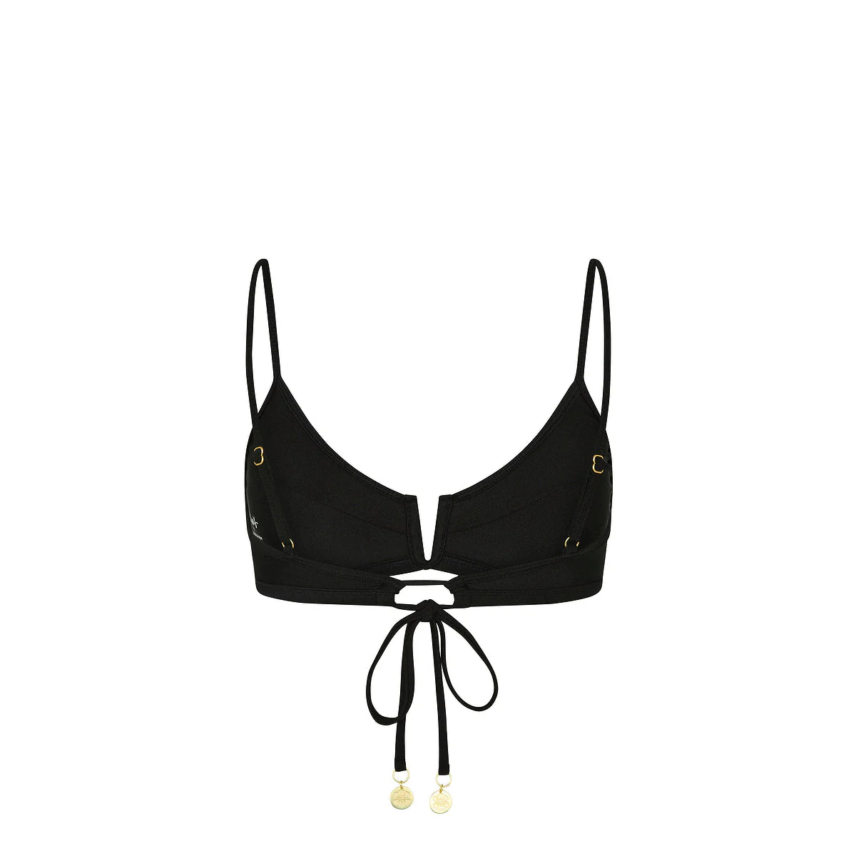Bind Slim V Crop Bikini Top - Twilight Black - Image 9