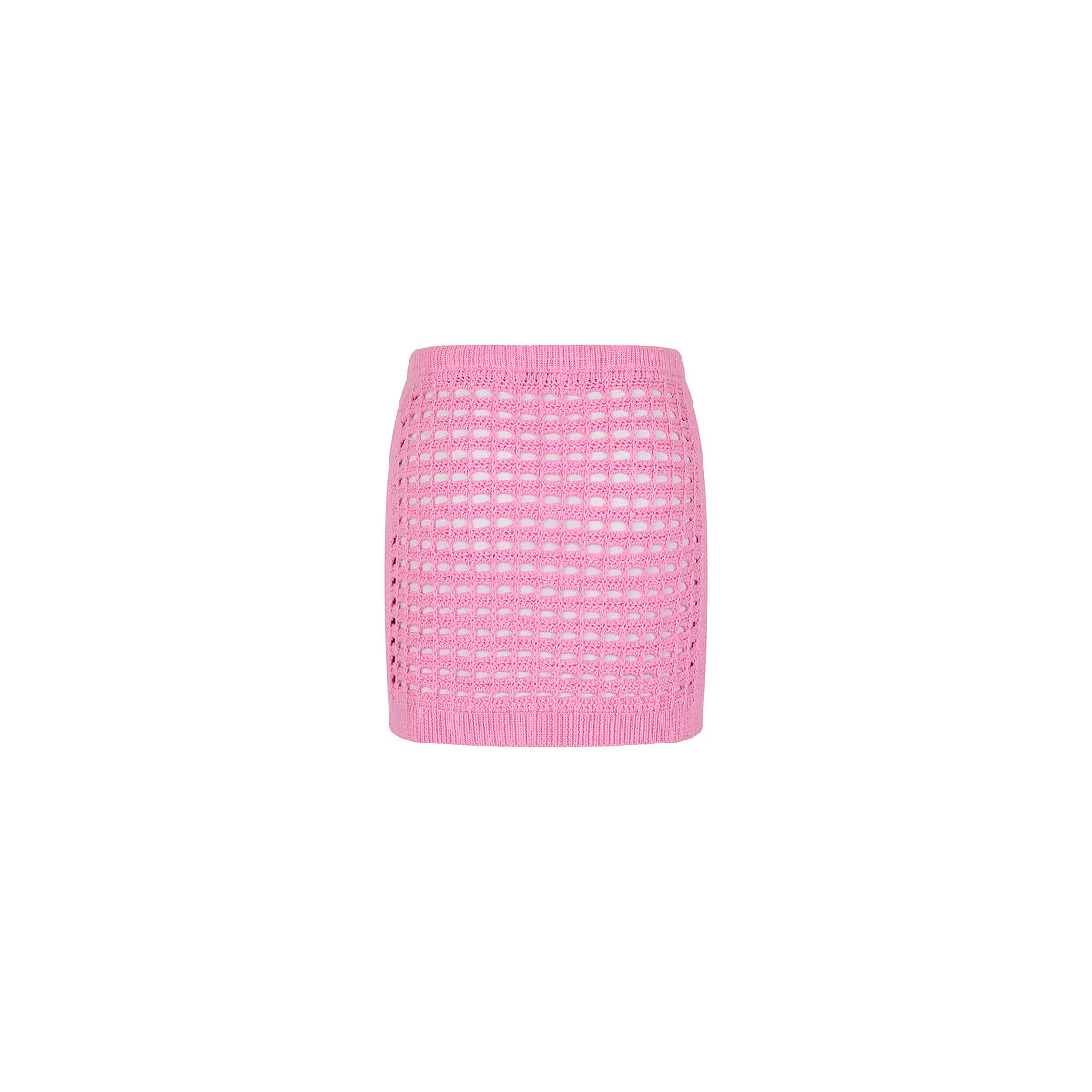 Crochet Mini Skirt - Bubblegum - Image 7