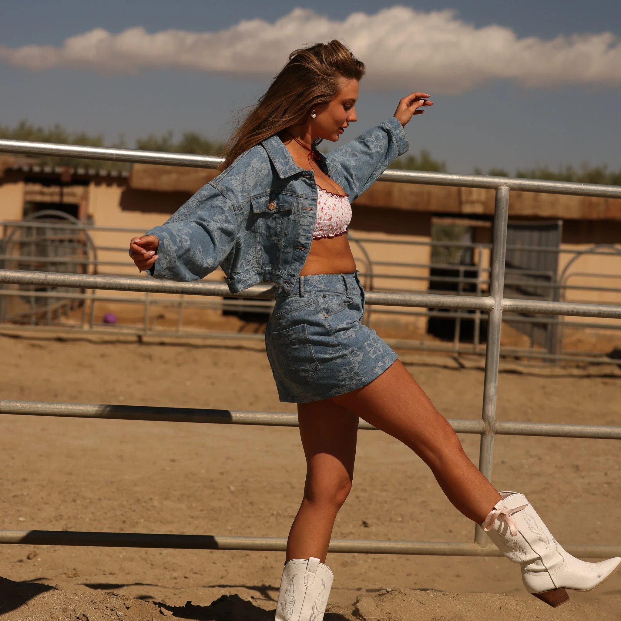 Cropped Denim Jacket - Dixie Denim - Image 9
