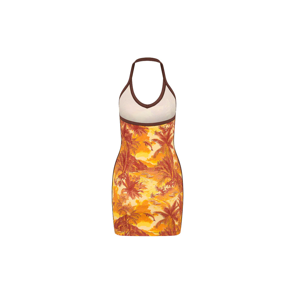 Dip Halter Mini Dress - Vintage Vacay - Image 8