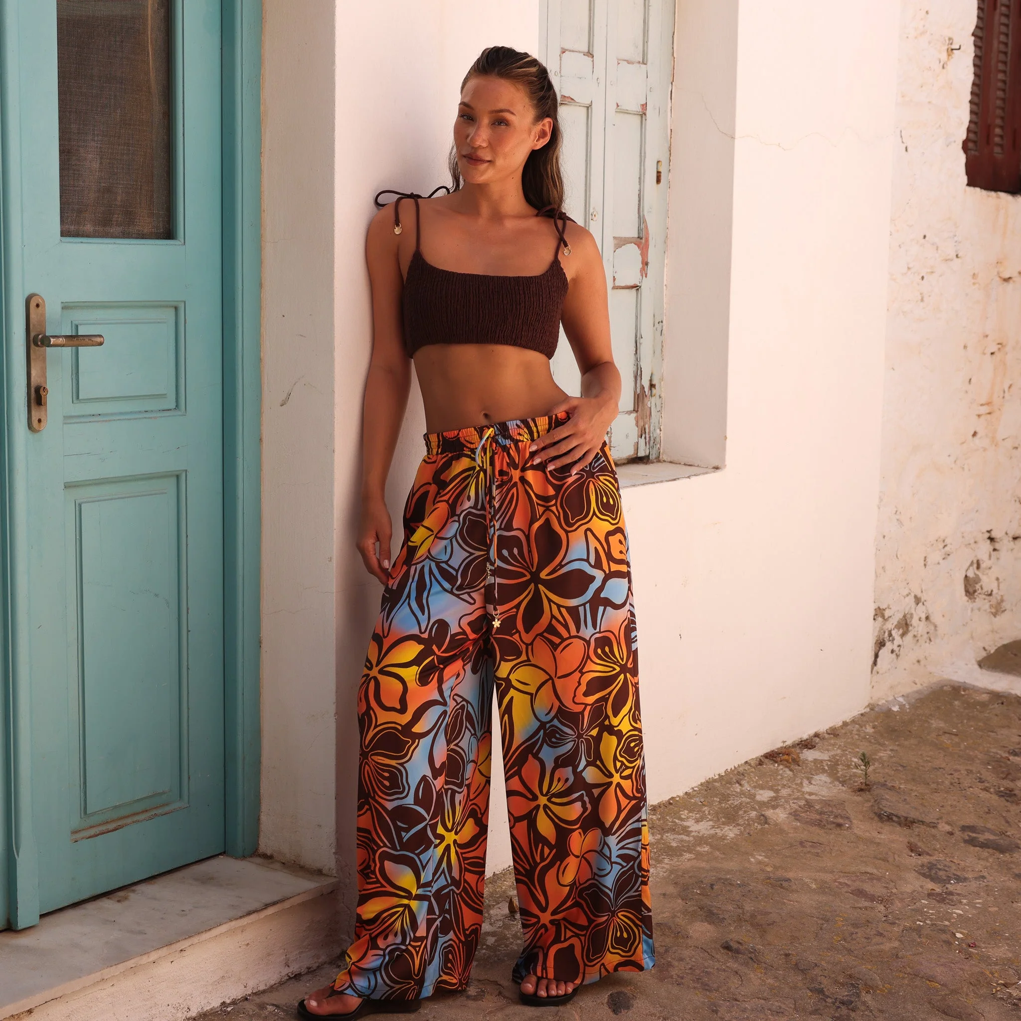 Drawstring Resort Pants - Frangipani Fizz - Image 3
