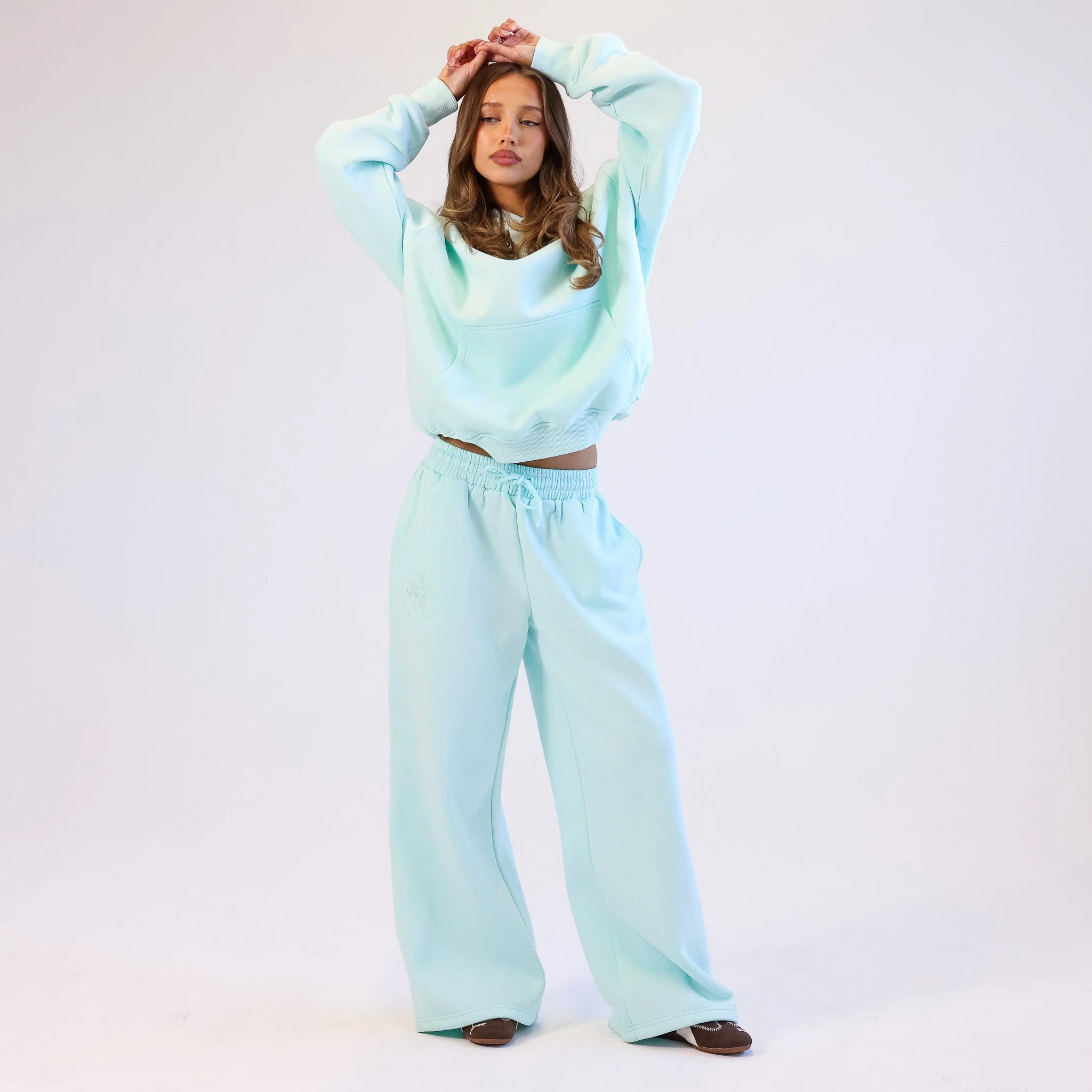 Embroidered Track Pants - Jelly Mint - Image 6