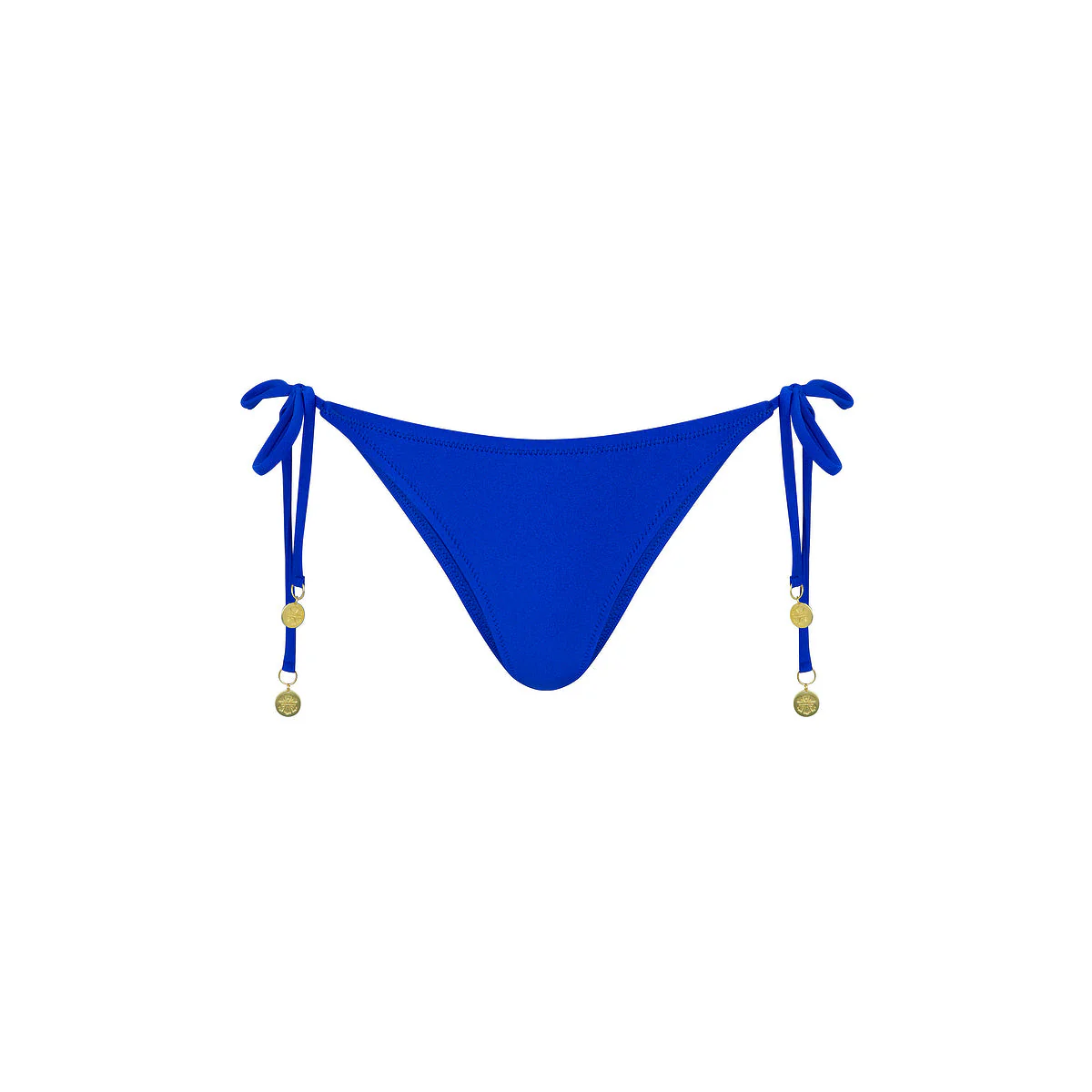 Full Coverage Tie Bikini Bottom - Blue Lagoon