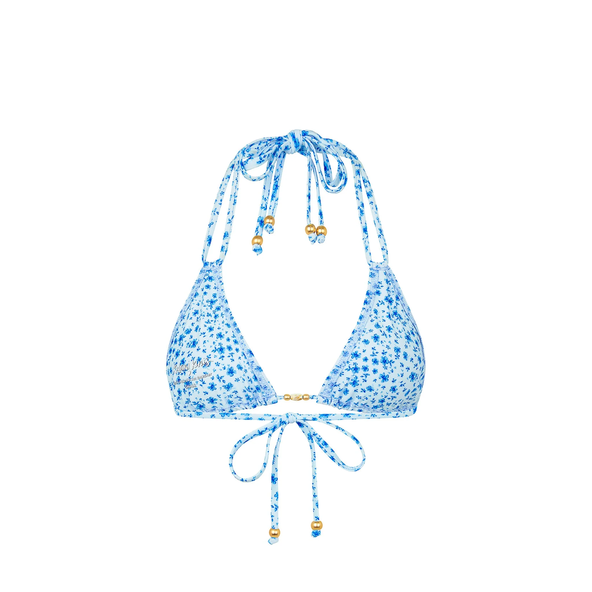 Halter Bralette Bikini Top - Dream Flower - Image 8