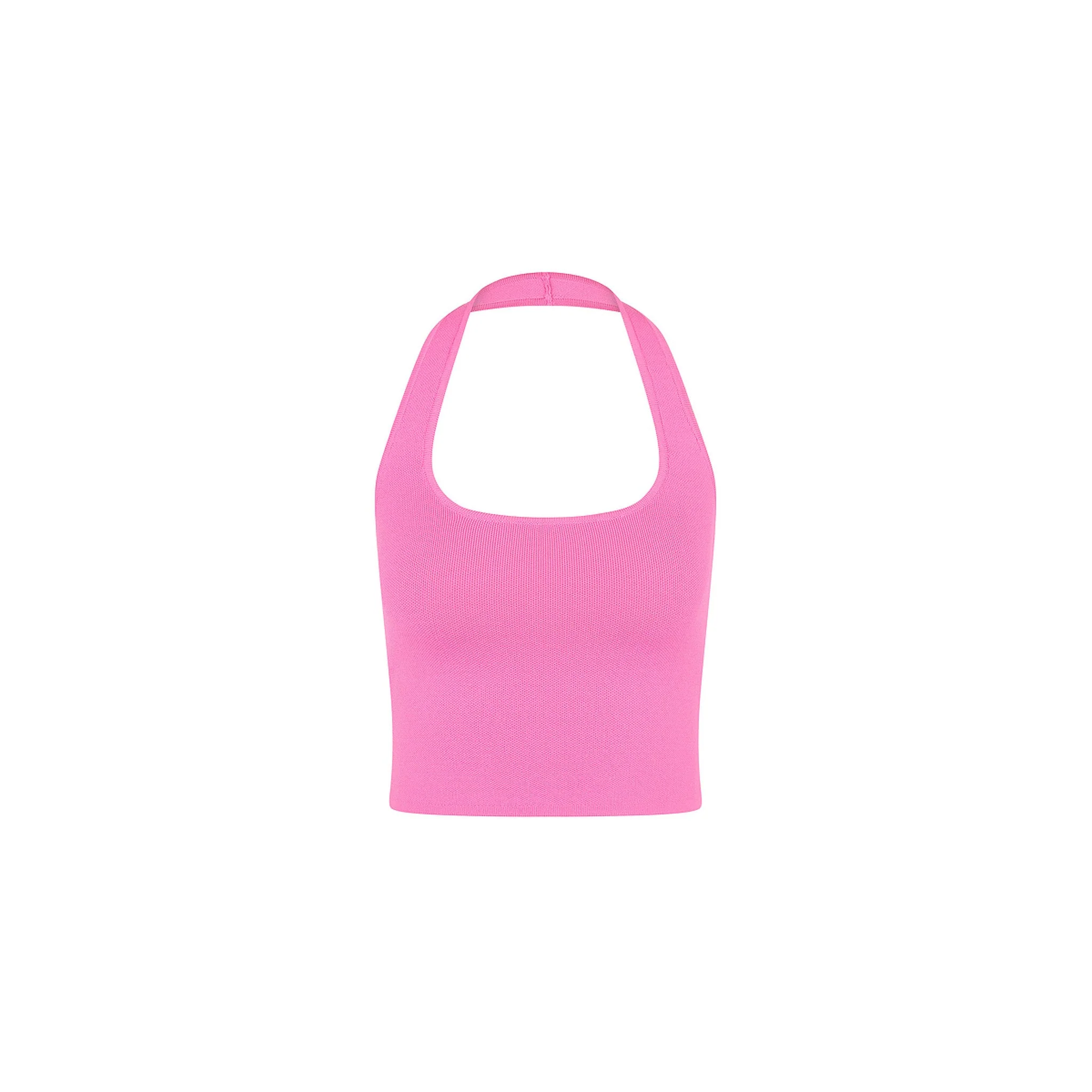 Knit Halter Tank Top - Island Rose