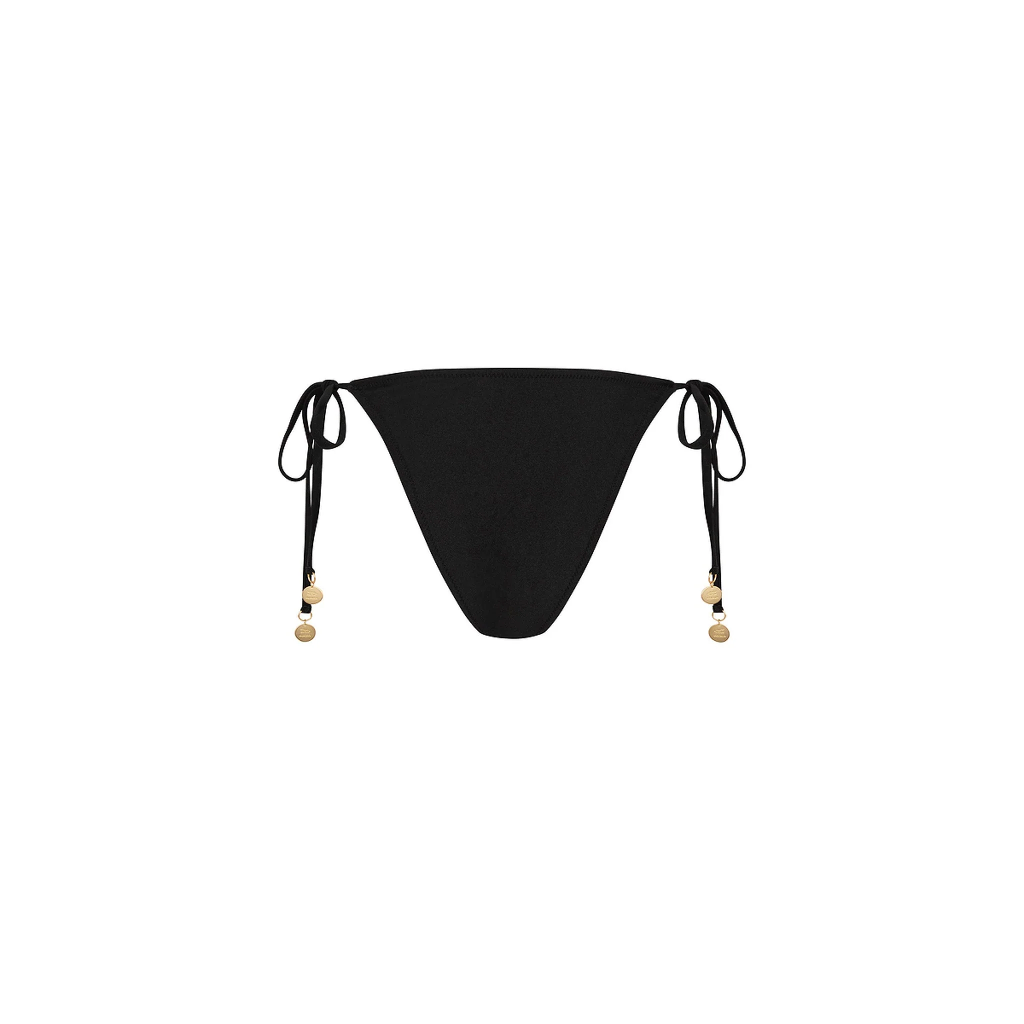 Ring Cheeky Tie Bikini Bottom - Twilight Black - Image 9