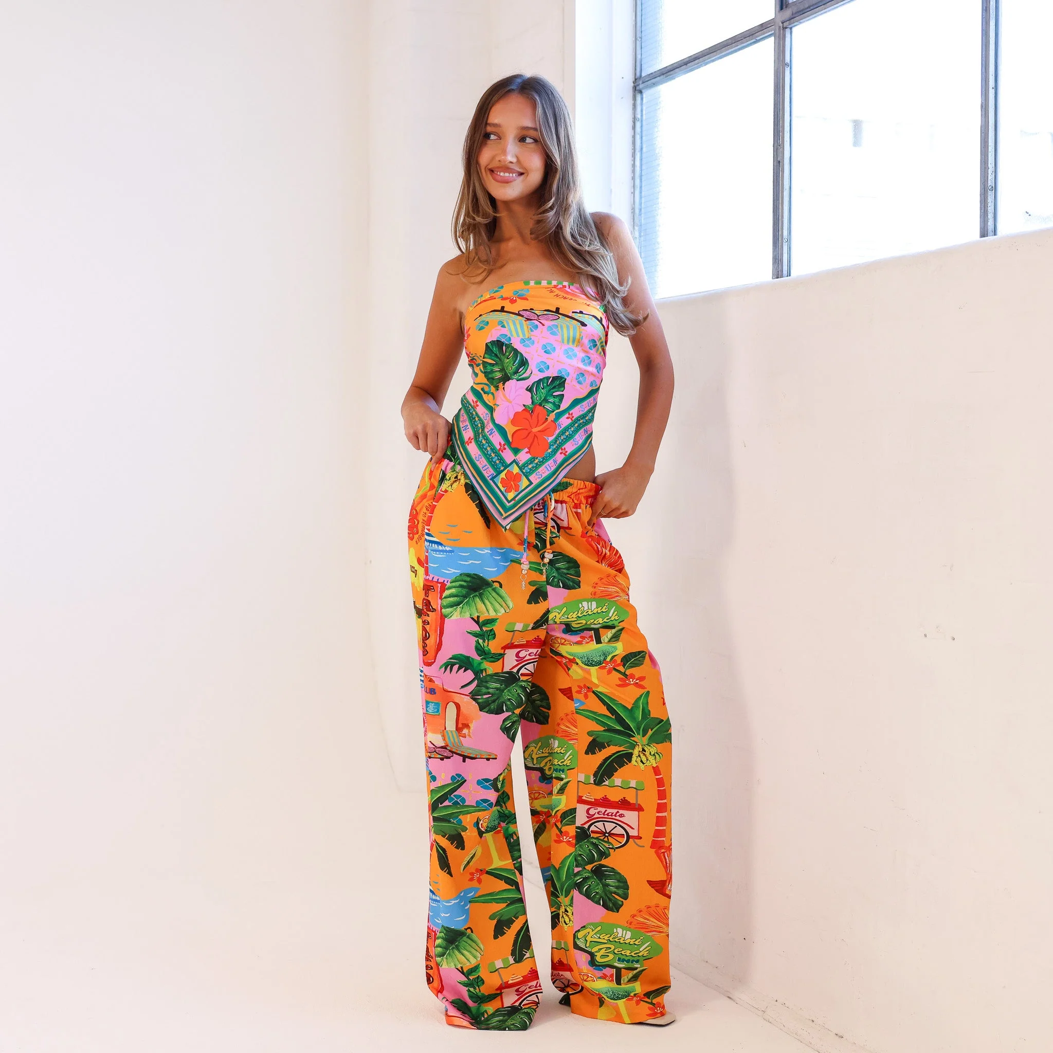Summer Bandana Scarf Top - Sunlit Spritz - Image 12