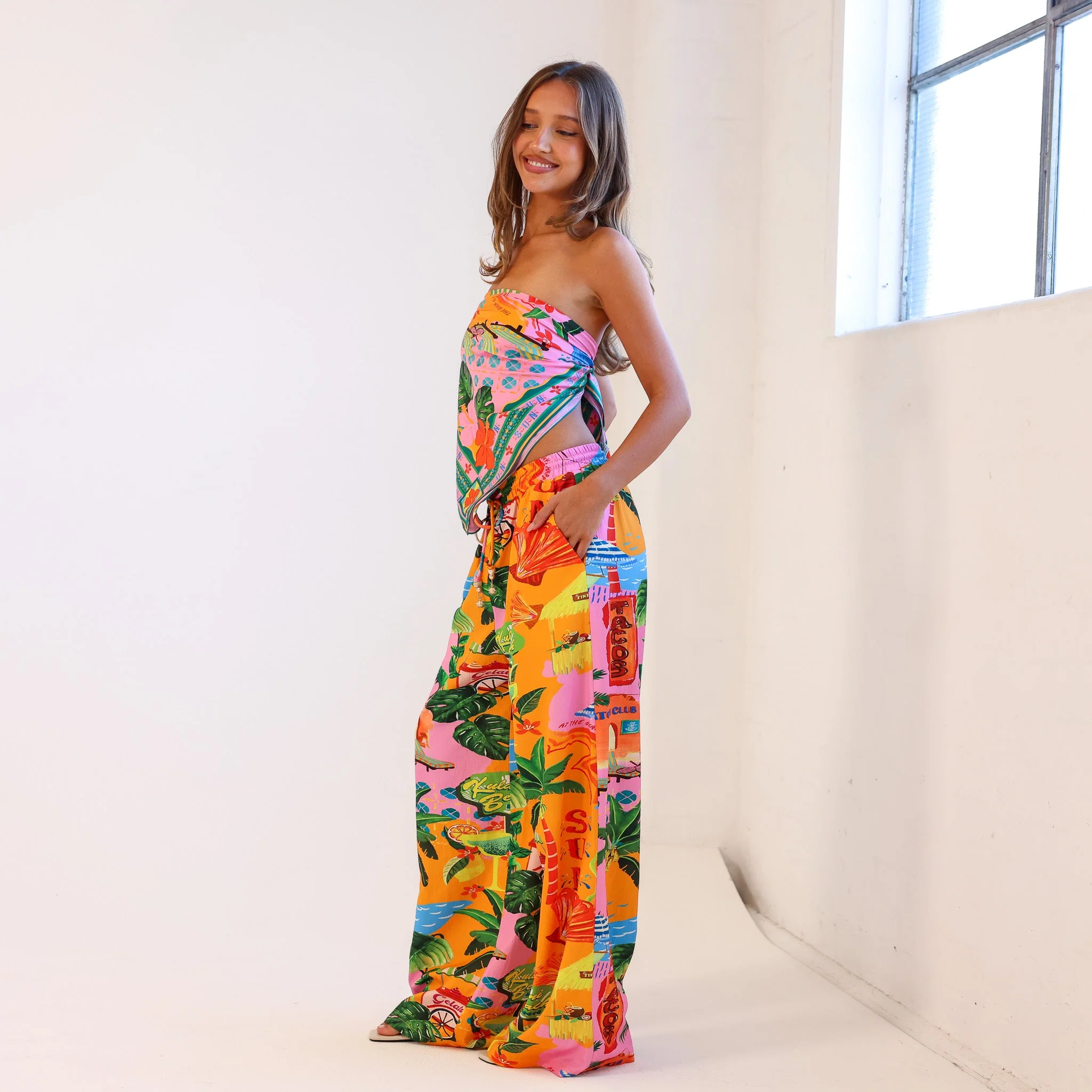 Summer Bandana Scarf Top - Sunlit Spritz - Image 14