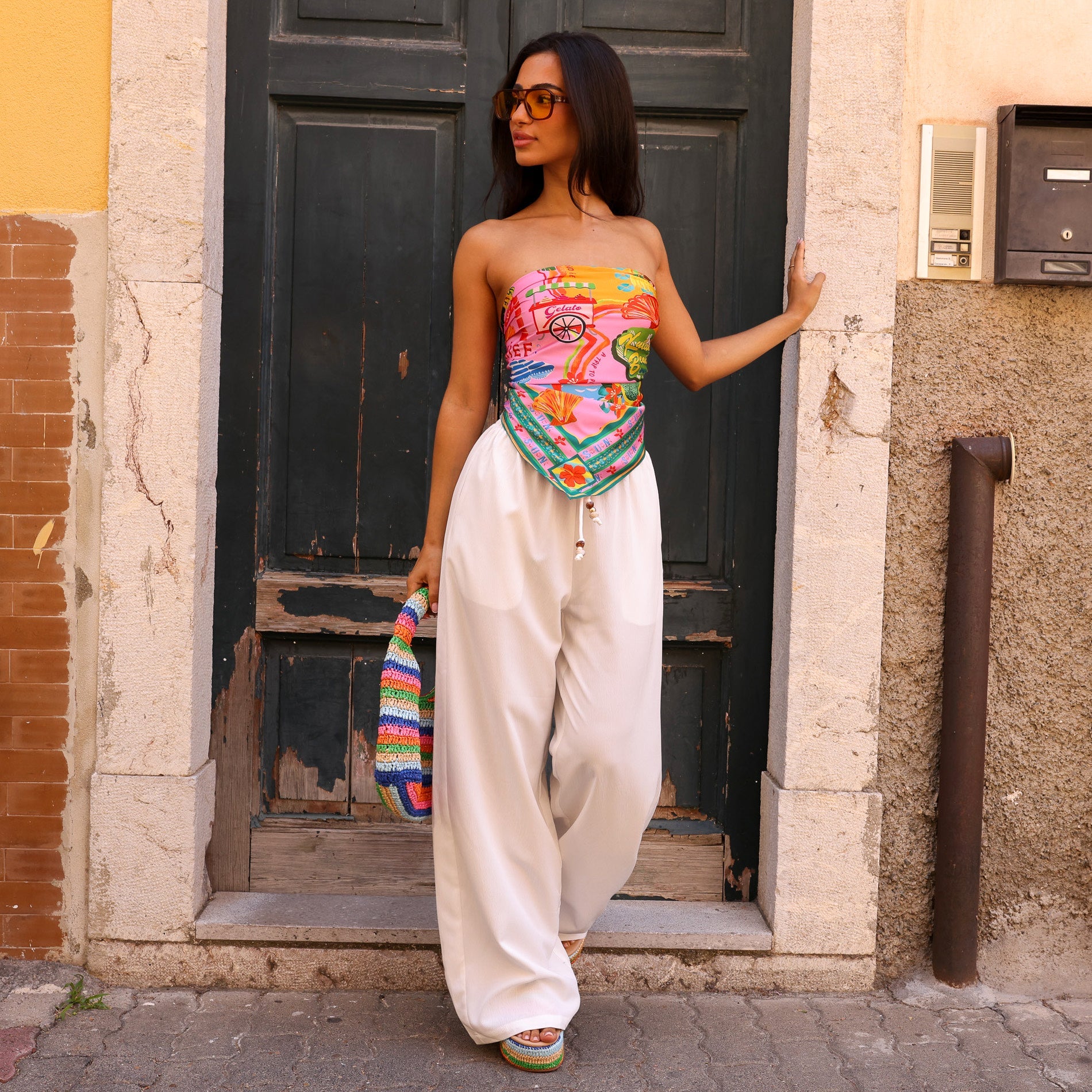 Summer Bandana Scarf Top - Sunlit Spritz - Image 3