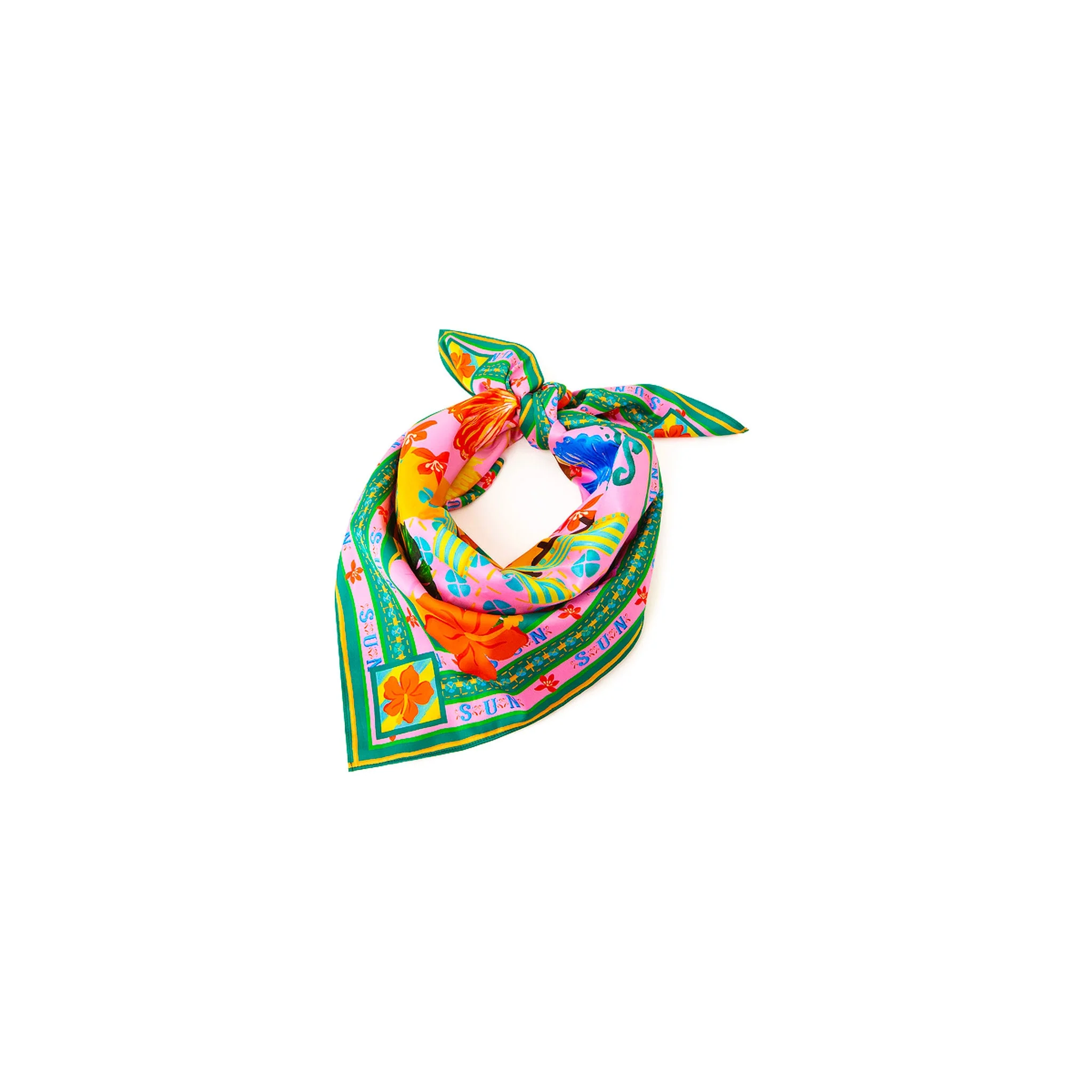 Summer Bandana Scarf Top - Sunlit Spritz - Image 9