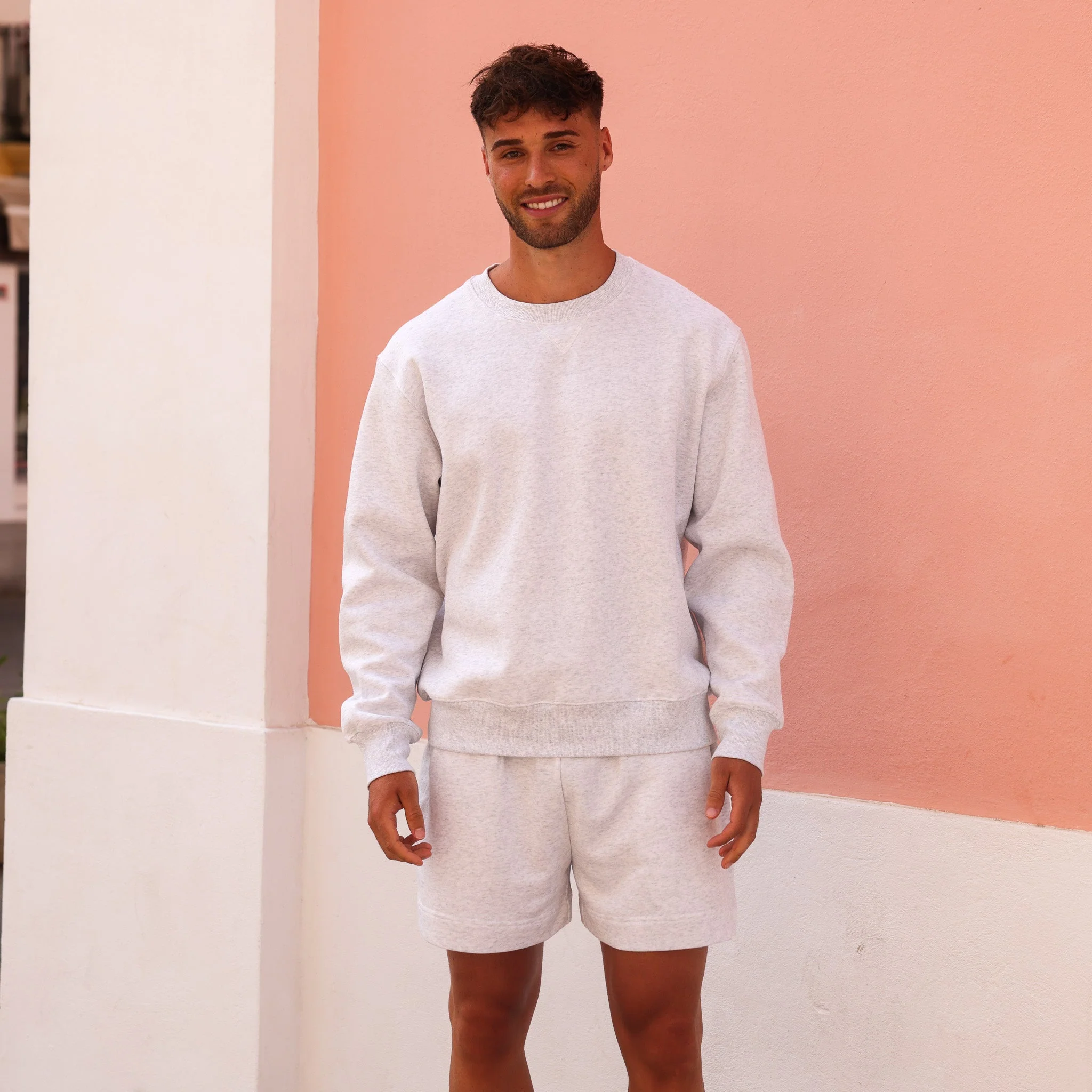 Unisex Crew Neck Sweater - Silver Stone - Image 3