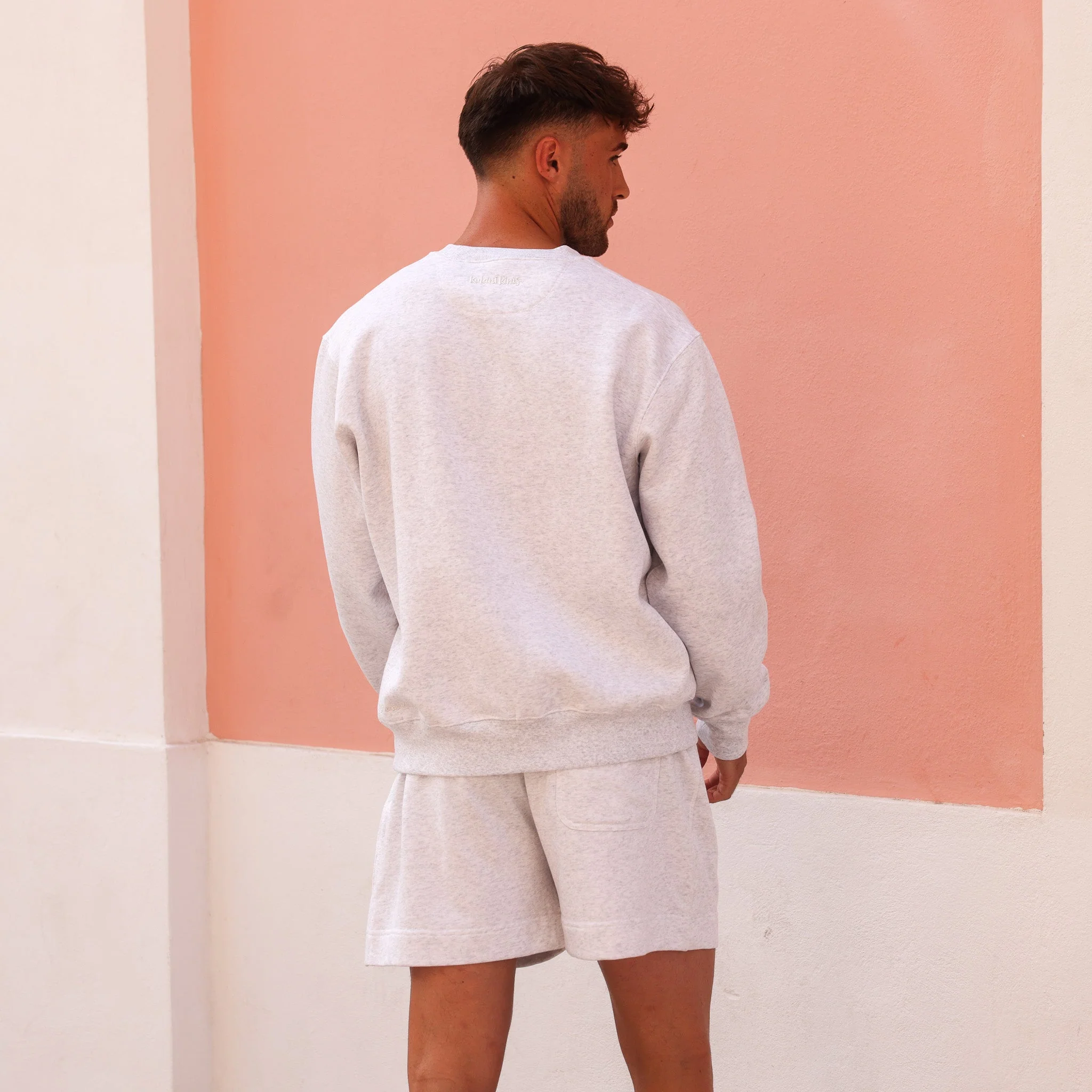 Unisex Crew Neck Sweater - Silver Stone - Image 5